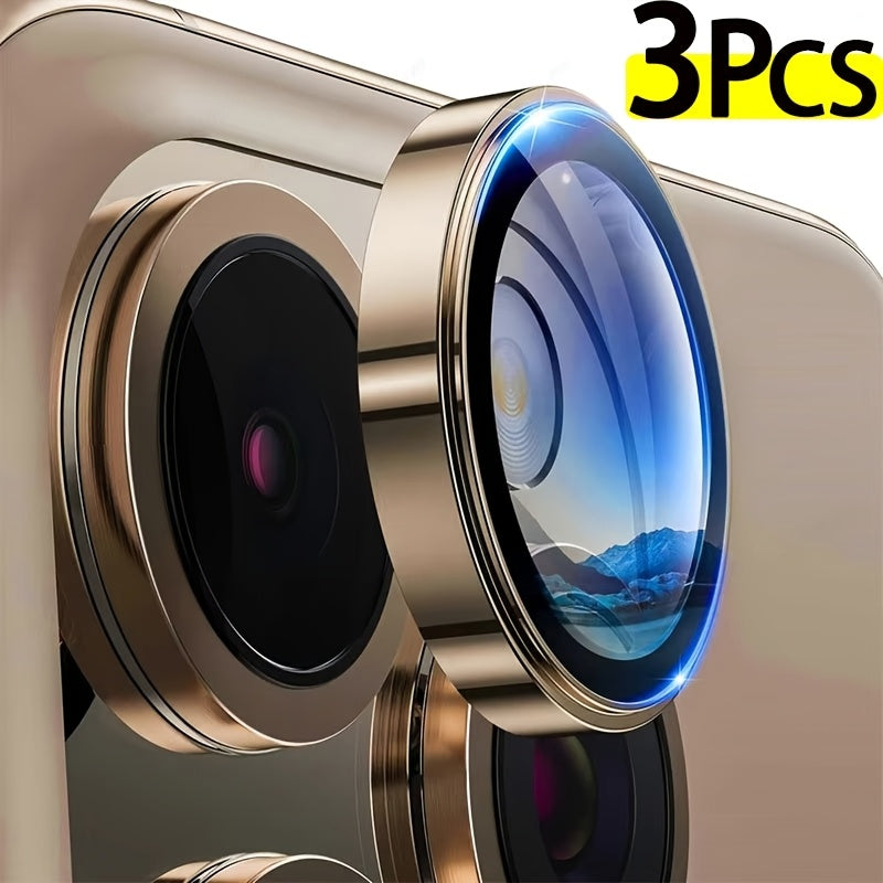 Camera Lens Protector for iPhone Pro Max Mini Tempered Glass Aluminum Alloy Full Coverage