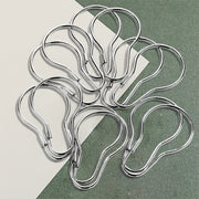 Juego de ganchos para cortina de ducha en 12, 24 o 48 piezas con cuerpo ligero de hierro