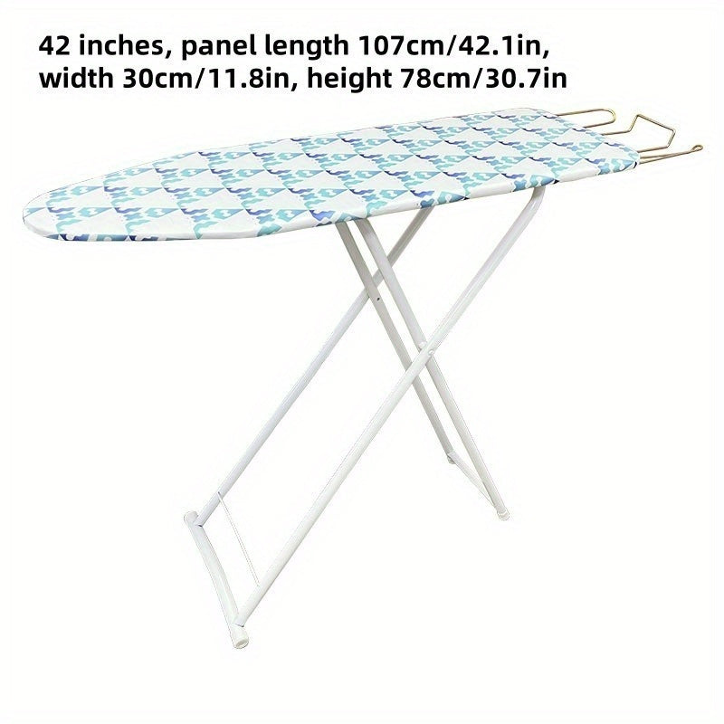 Boshqarmoq taxtasi to'plami 4-qavatli qoplama va yostiqni o'z ichiga oladi, balandligi 91.44 sm gacha sozlanishi mumkin. Xavfsizlik uchun temir uchun turg'unlik, 4 ta po'lat oyoq va uyda kir yuvish xonasi yoki yotoqxonalarda foydalanish uchun mukammal.