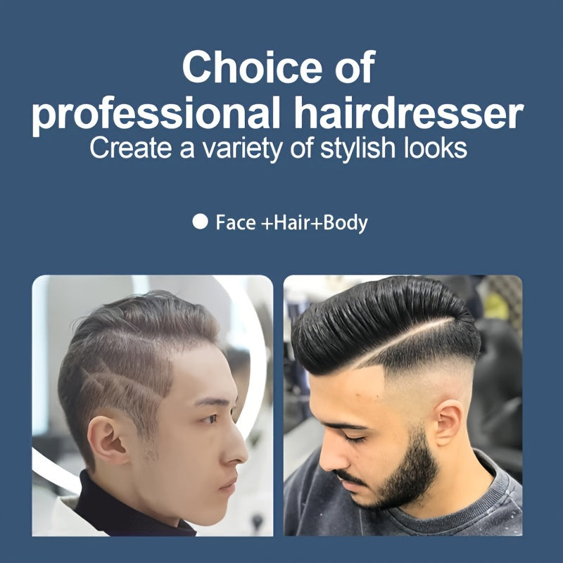 Rechargeable Hair Clippers with LCD Display, 6-Speed, Low Noise, Lithium Battery