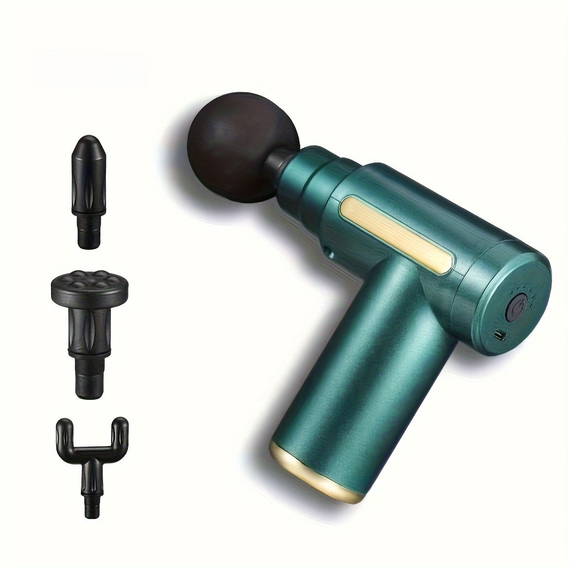 Portable Deep Tissue Massage Gun with USB Rechargeable High Torque Motor for Back and Neck Relief