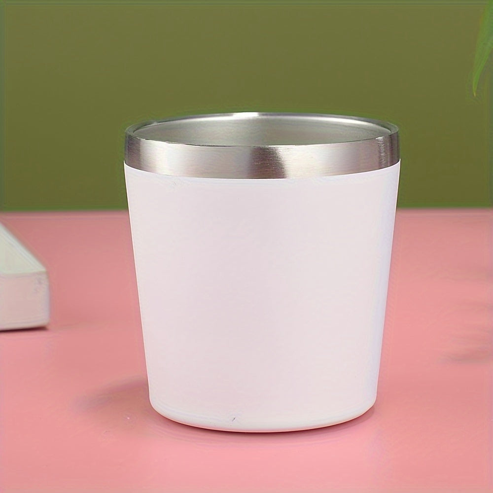 Noxud qotishma mini tumbler izolyatsiyalangan qopqoq bilan - 8oz 260ml ikki devorli vakuumli stakan issiq va sovuq ichimliklar uchun - Qo'l bilan yuvish mumkin va qahva va boshqa ichimliklar uchun qayta ishlatiladigan
