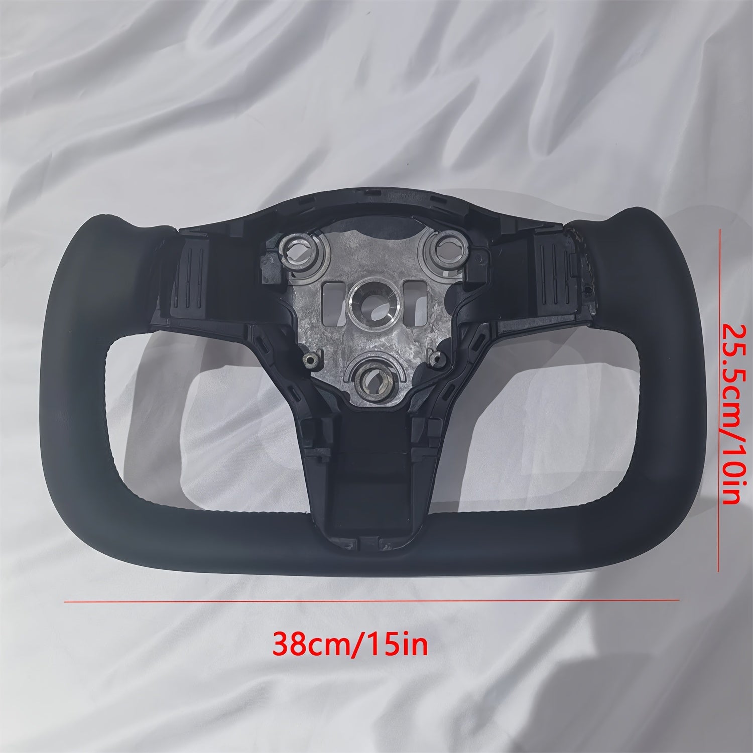 Car Steering Wheel Cover Universal 380mm Leather Fit for Model Y