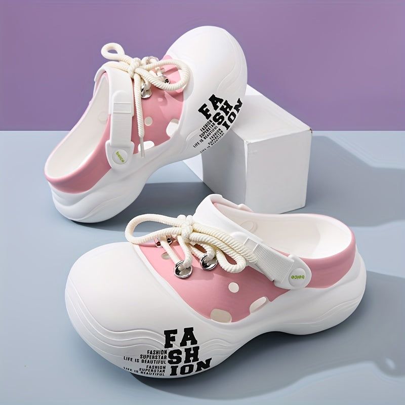 Women's EVA Platform Clogs Breathable Summer Beach Garden Shoes
