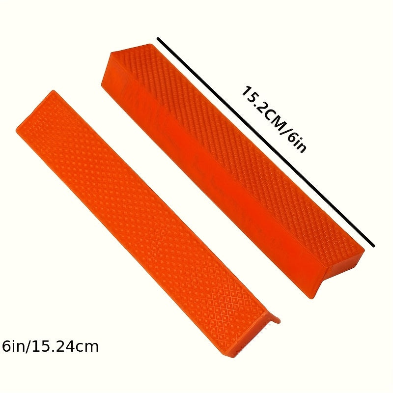 2pcs Red Black 4/6 Inch Magnetic Rubber Vise Pads for Metalworking