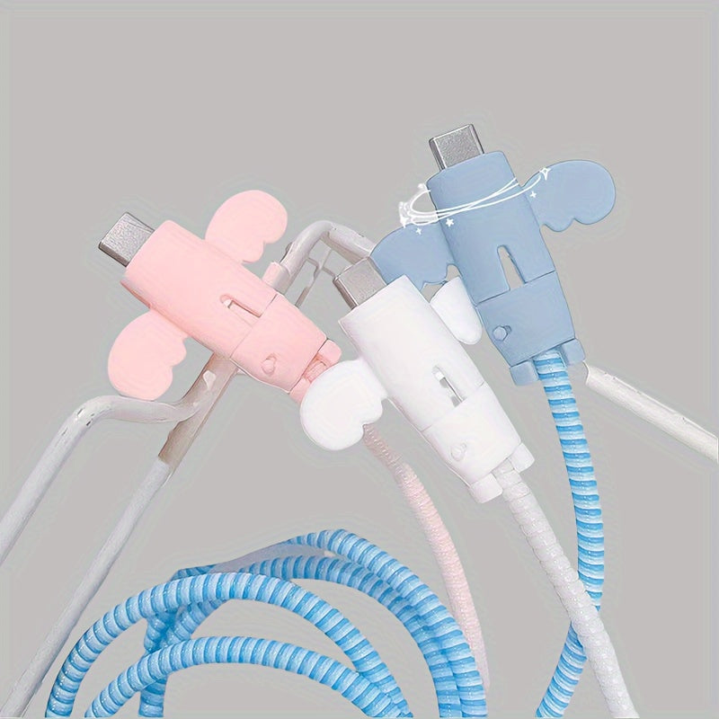 Paquete de 10 protectores de cable de datos USB para teléfonos móviles