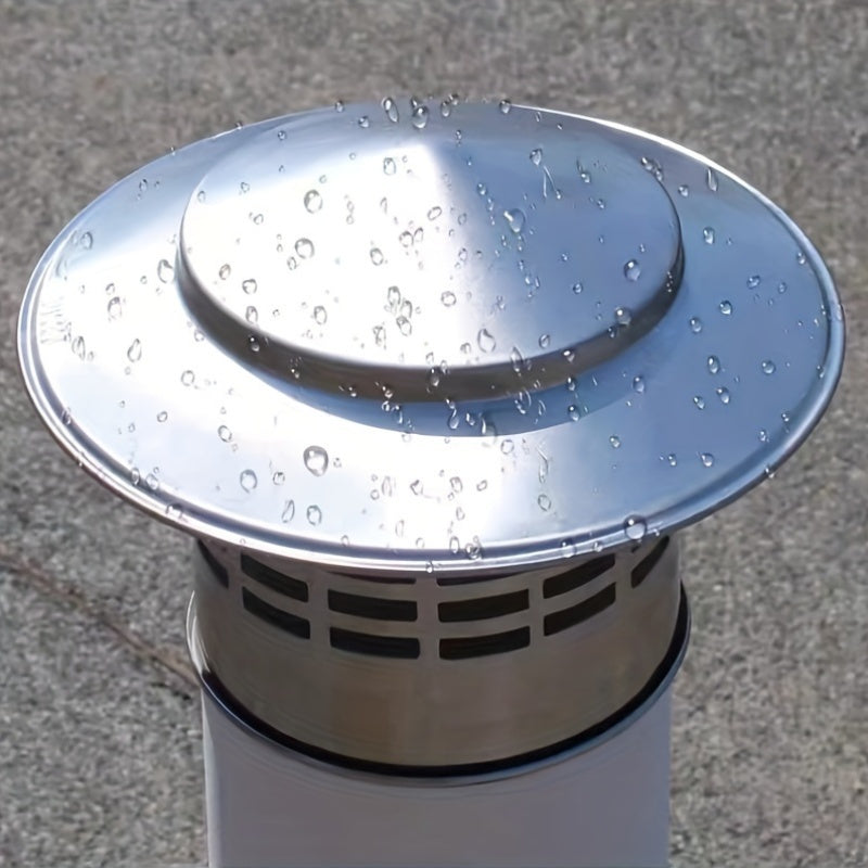 Stainless Steel Chimney Cap with Screen for Fireplace and Outdoor Stove Ventilation