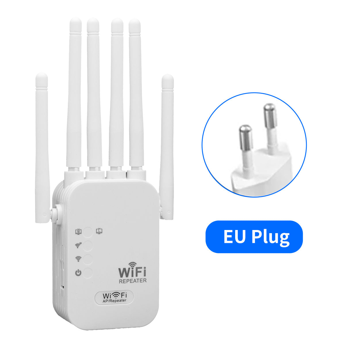 High-Speed WiFi Signal Booster for WiFi 6 2.4GHz with External Antennas Ethernet Port