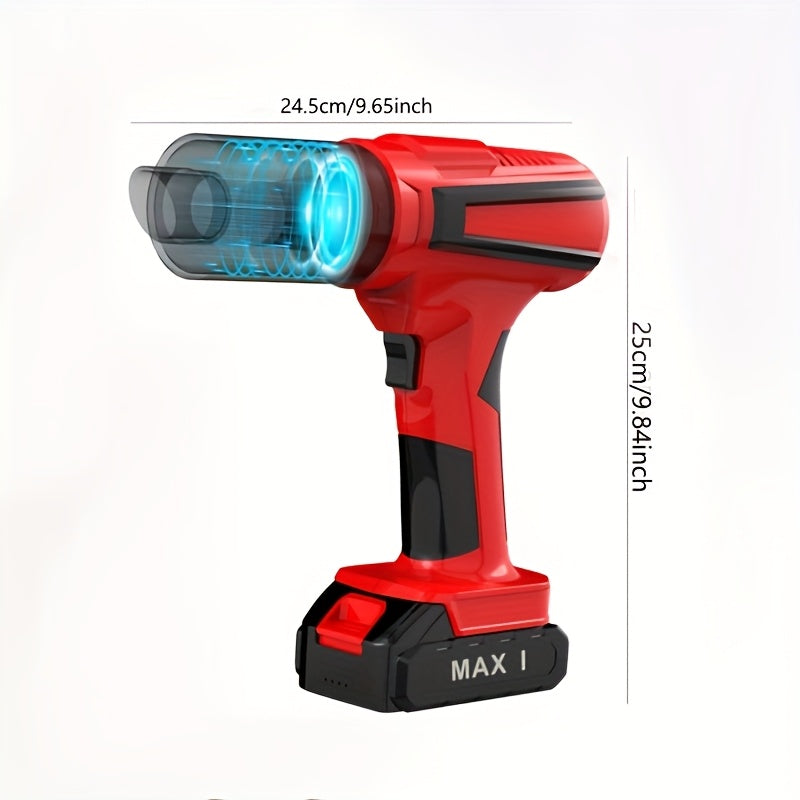 MAX 1 Qo'l vakuum tozalagichi, Ikki funktsiyali so'rish va puflash, Brushless motor, simsiz, USB zaryadlash, Jim ikki motor, 20 KPa so'rish, 7500mAh qayta zaryadlanadigan batareya, 70dB shovqin uchun