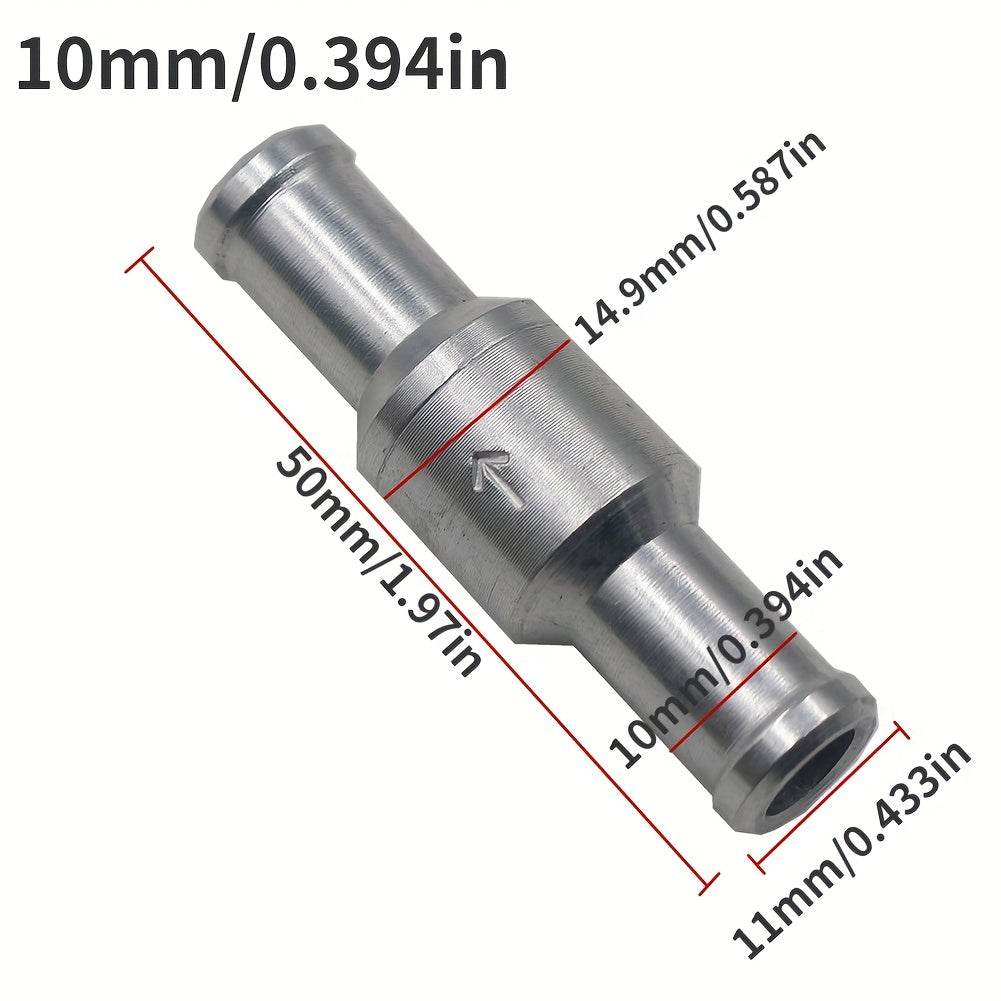 Universal Aluminum Alloy Fuel Check Valve 6/8/10/12mm Diesel Gas Engine