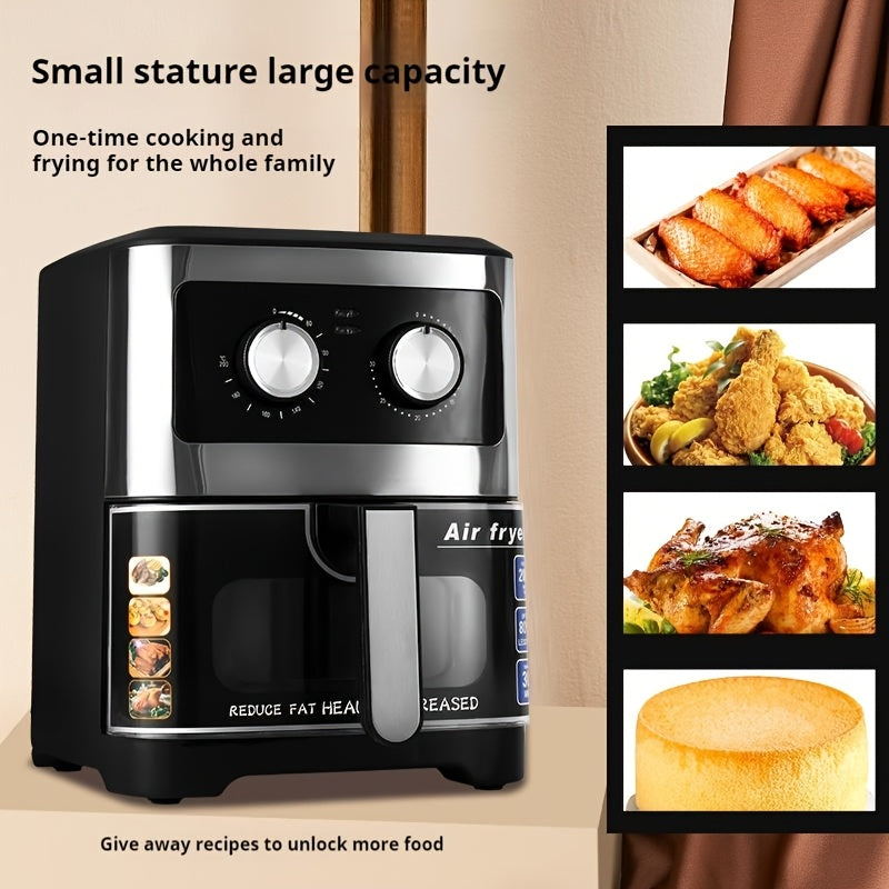 Многофункционочная электрическая аэрогриль с обзорным окном 220-240В черный