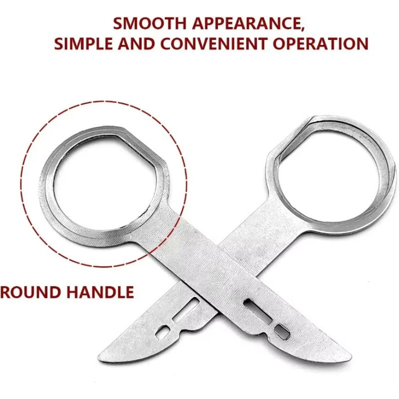 4Pcs Stainless Steel Car Radio Removal Tool Set Stereo Key Extractor Auto Repair