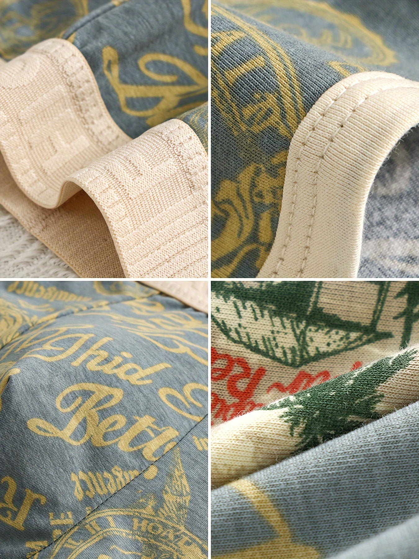 Set of 3 Men's Comfort Fit Boxer Briefs with Geometric Print Cotton Spandex