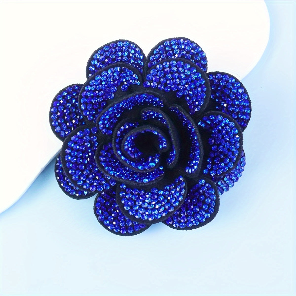 Multi-Layer Rhinestone Flower Brooch Set for Sweaters Coats Fabric Lapels