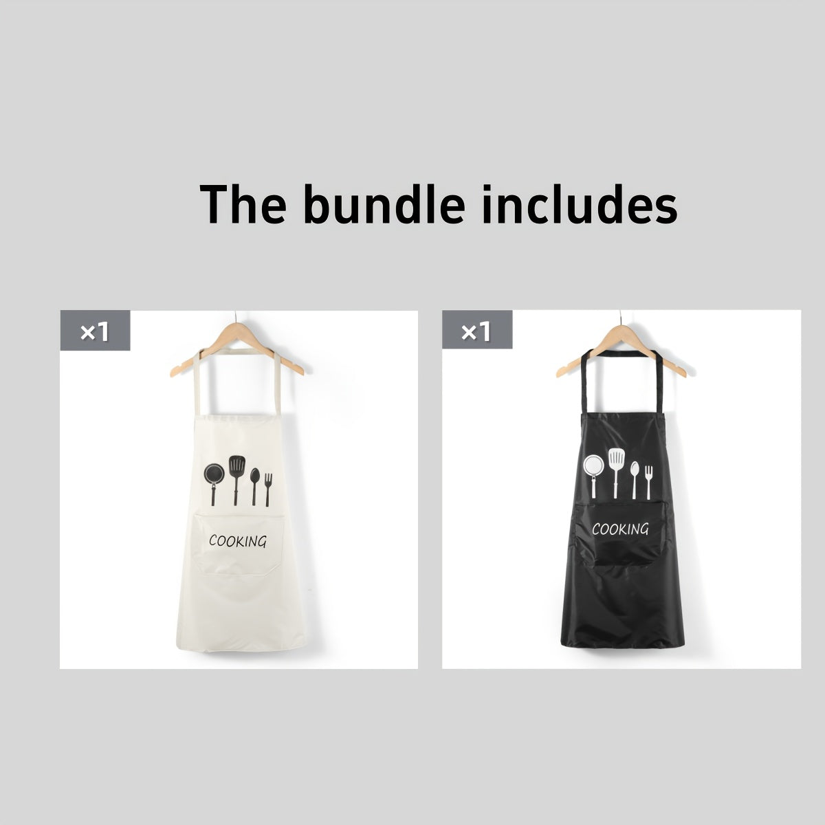 Waterproof Oil-Resistant Chef's Apron with Pockets for Kitchen Protection