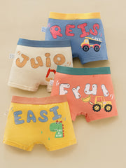 4 ta erkaklar uchun tekis kesimli ichki kiyim to'plami