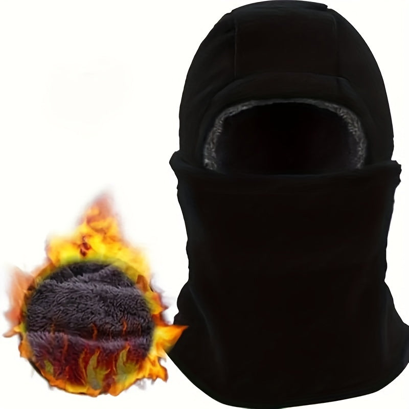 Winter Balaclava for Men Women 3-in-1 Fleece Face Mask with Ear Covers for Outdoor Activities