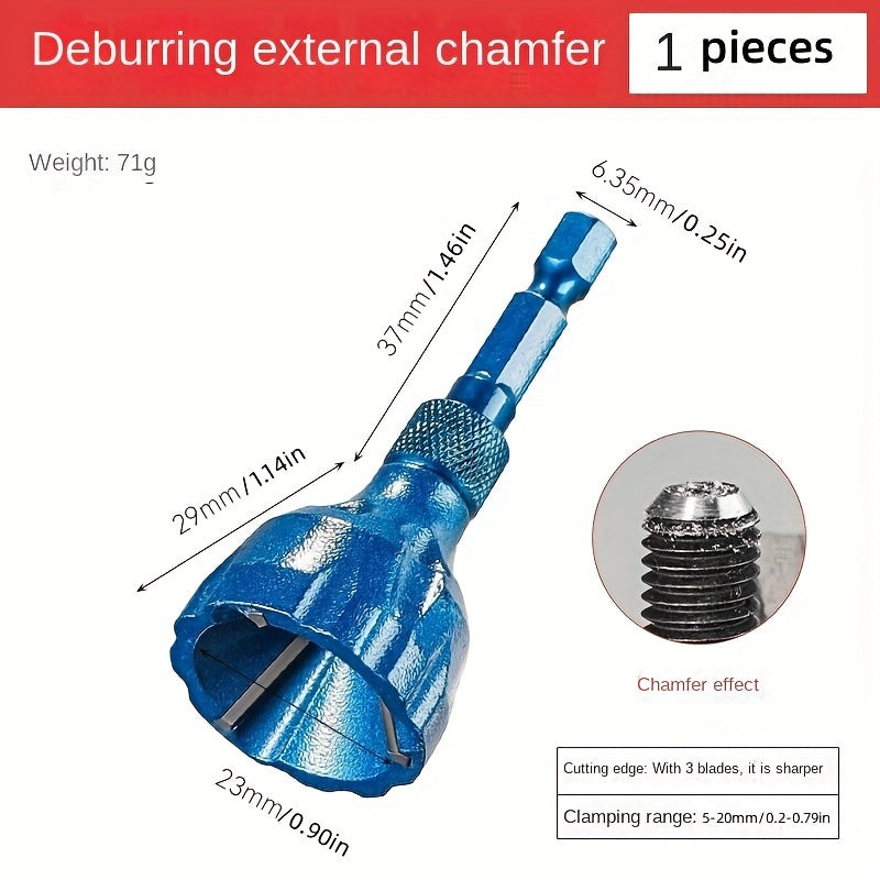 Universal Screw Deburring and Chamfering Tool for Thread Repair