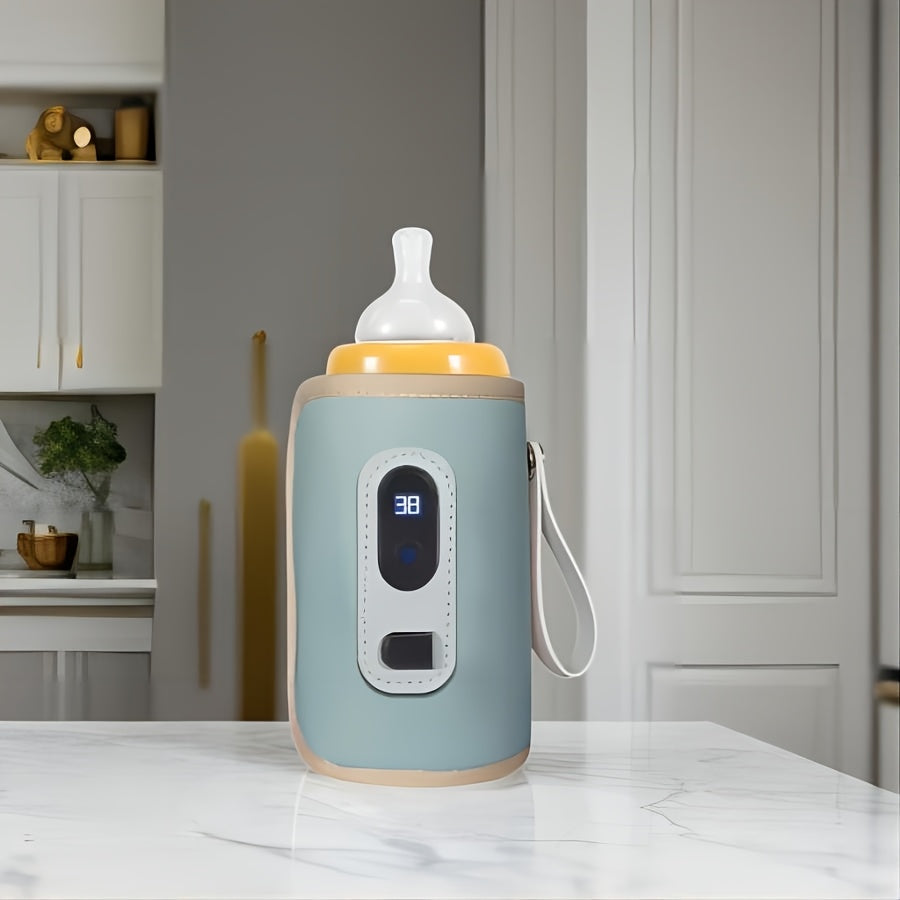 USB-quvvatlangan aqlli shisha, suyuqlik iste'molini kuzatish uchun real vaqt rejimidagi harorat ko'rsatkichi, sayohat uchun qulay dizayn, aqlli suyuqlik iste'moli | Minimalistik Dizayn | USB ulanishi