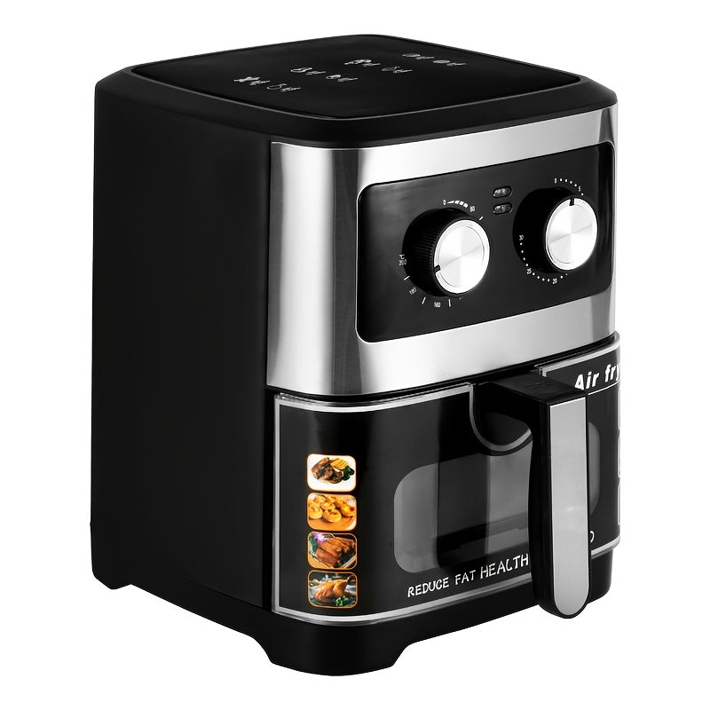Multi-Function Electric Air Fryer with Observation Window 220-240V Black