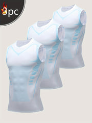 Camiseta sin mangas de compresión deportiva para hombres, transpirable y que absorbe la humedad, ideal para baloncesto y actividades al aire libre