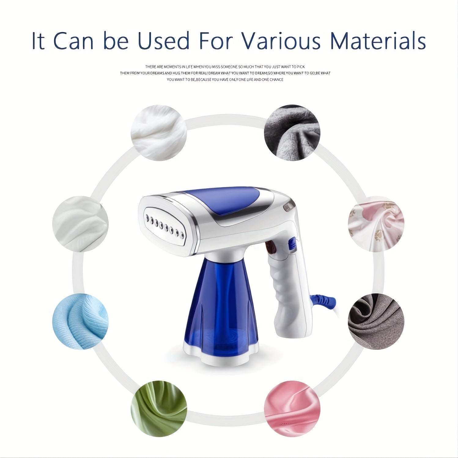 Plancha de mano portátil 1600W Diseño plegable Plancha de vapor húmedo y seco para viajes