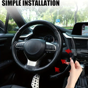 Car Steering Wheel Cover Set Carbon Fiber Matte Anti-Slip Universal 15.16 Inch