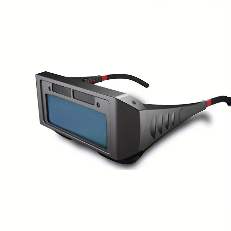 Solar Powered Auto Darkening Welding Goggles Eye Protection Plastic
