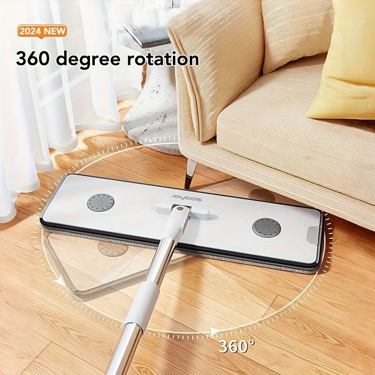 Set de fregona plana 2 en 1 con cubo y pads de microfibra para baldosas, mármol y suelos de madera