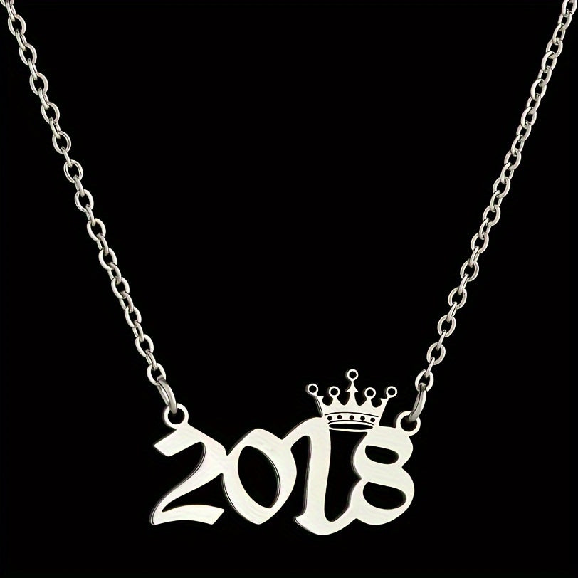 Silliq zanglamas po'latdan yasalgan "50.98m" zanjir, toj detali bilan. U uchun mukammal tug'ilgan kun sovg'asi. Har kuni kiyish va barcha fasllar uchun mos.