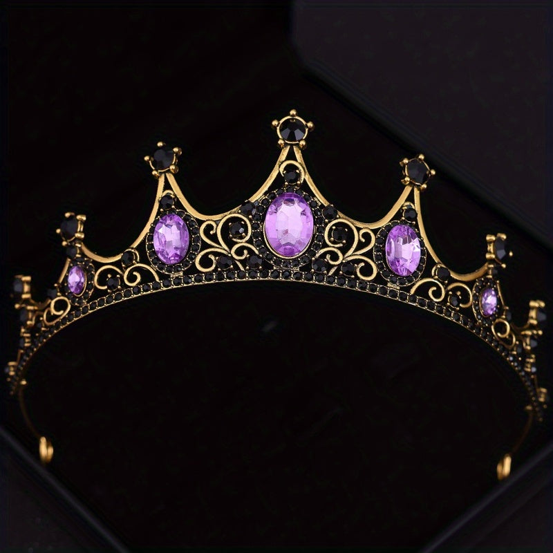 Wedding Queen Rhinestone Crown Headband Tiara for Brides and Weddings