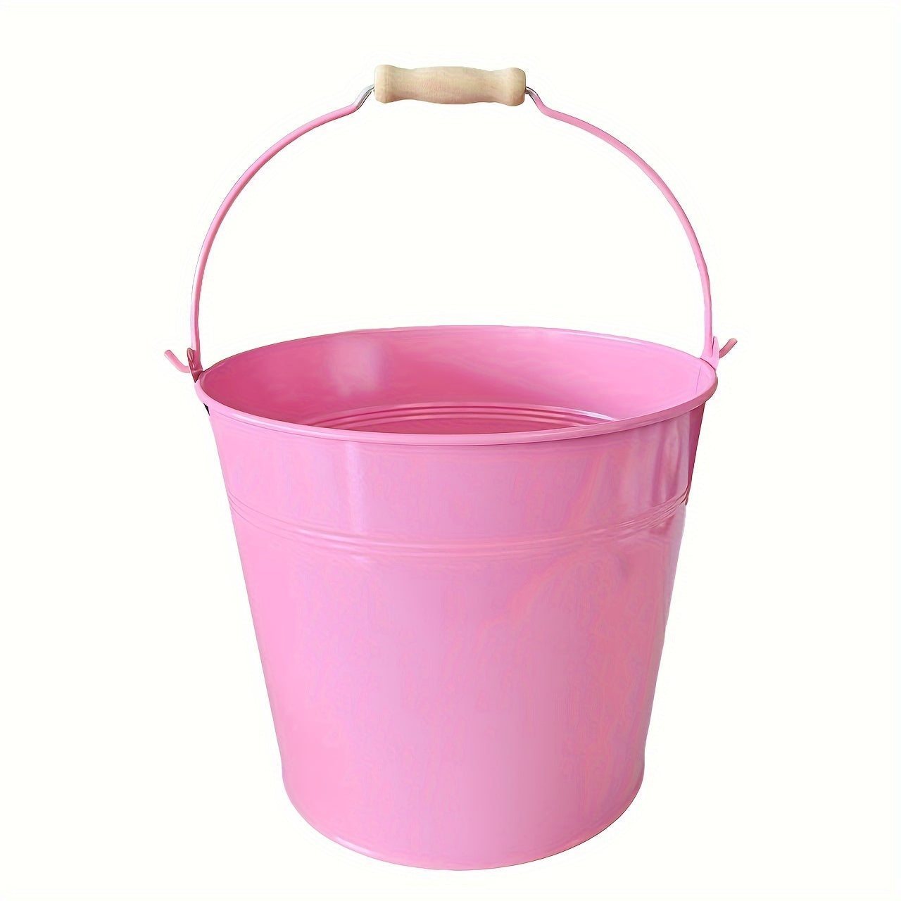 Heavy Duty Stainless Steel Bucket 25.4cm Galvanized Gold for Parties Weddings