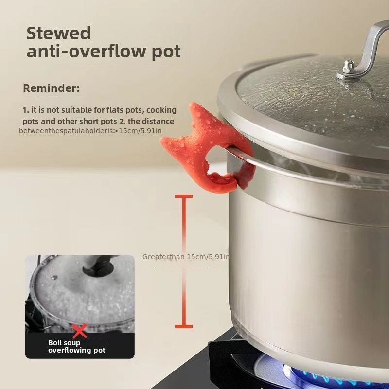 4 ta plastik spatula ushlagichlari to'plami, sirpanmaydigan oshxona lopatasi uchun dam olish joyi, to'kilmas oshxona asboblari tashkilotchisi, burg'ulashni talab qilmaydigan oson o'rnatish.