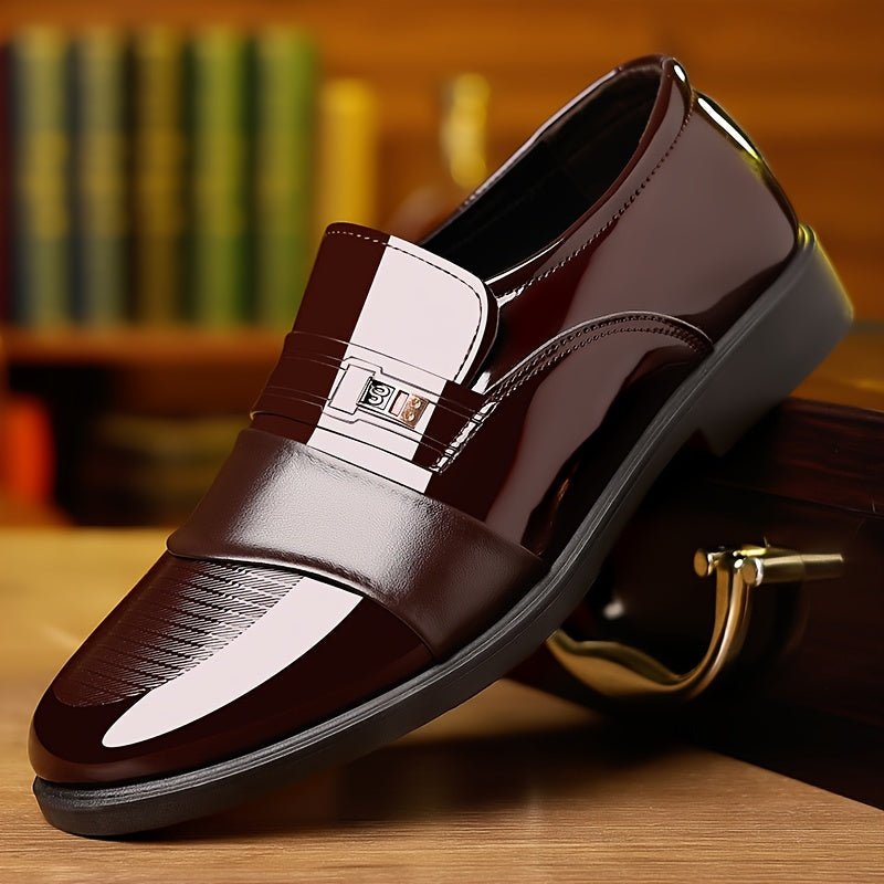 Men's Business Shoes Slip-On Formal Casual Breathable Pointed Toe Spring Fall