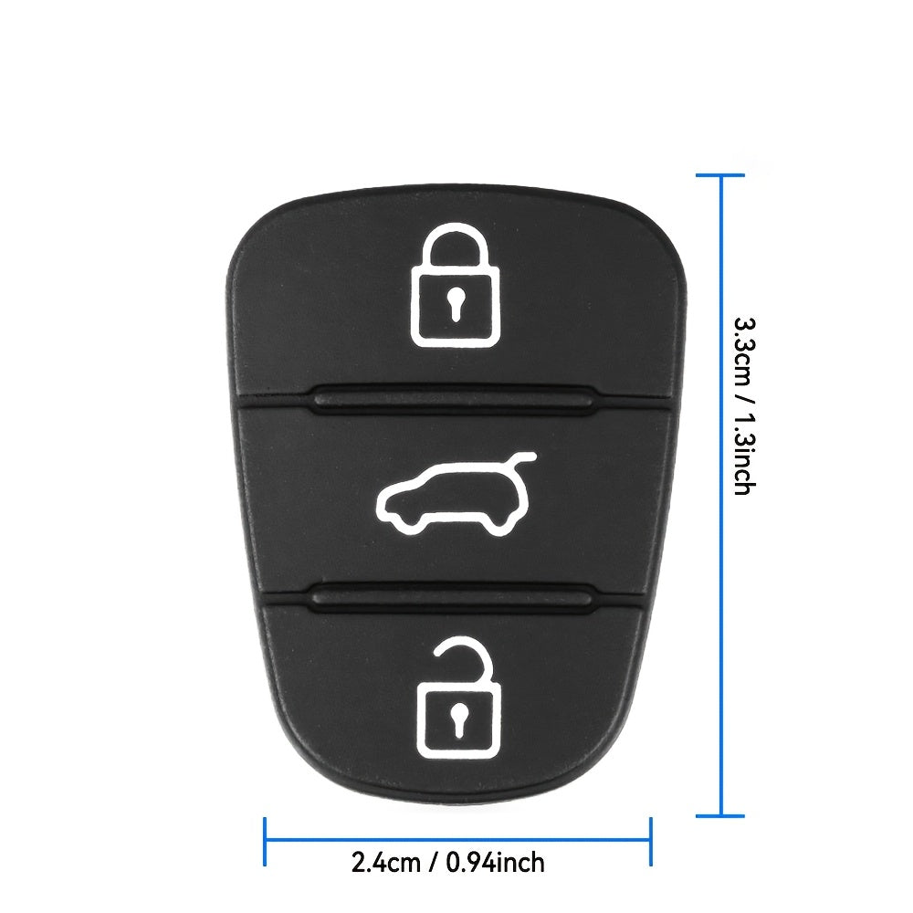 2pcs Silicone Rubber Key Shell Cover for Car Remote Fob with 2/3 Buttons