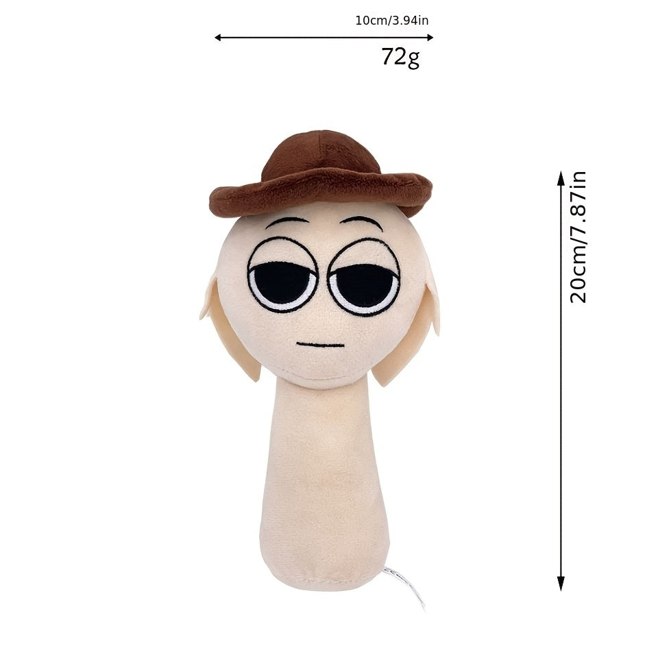 Plush Doll for Babies and Kids Soft Plush Material White Black Gift for Birthdays and Parties