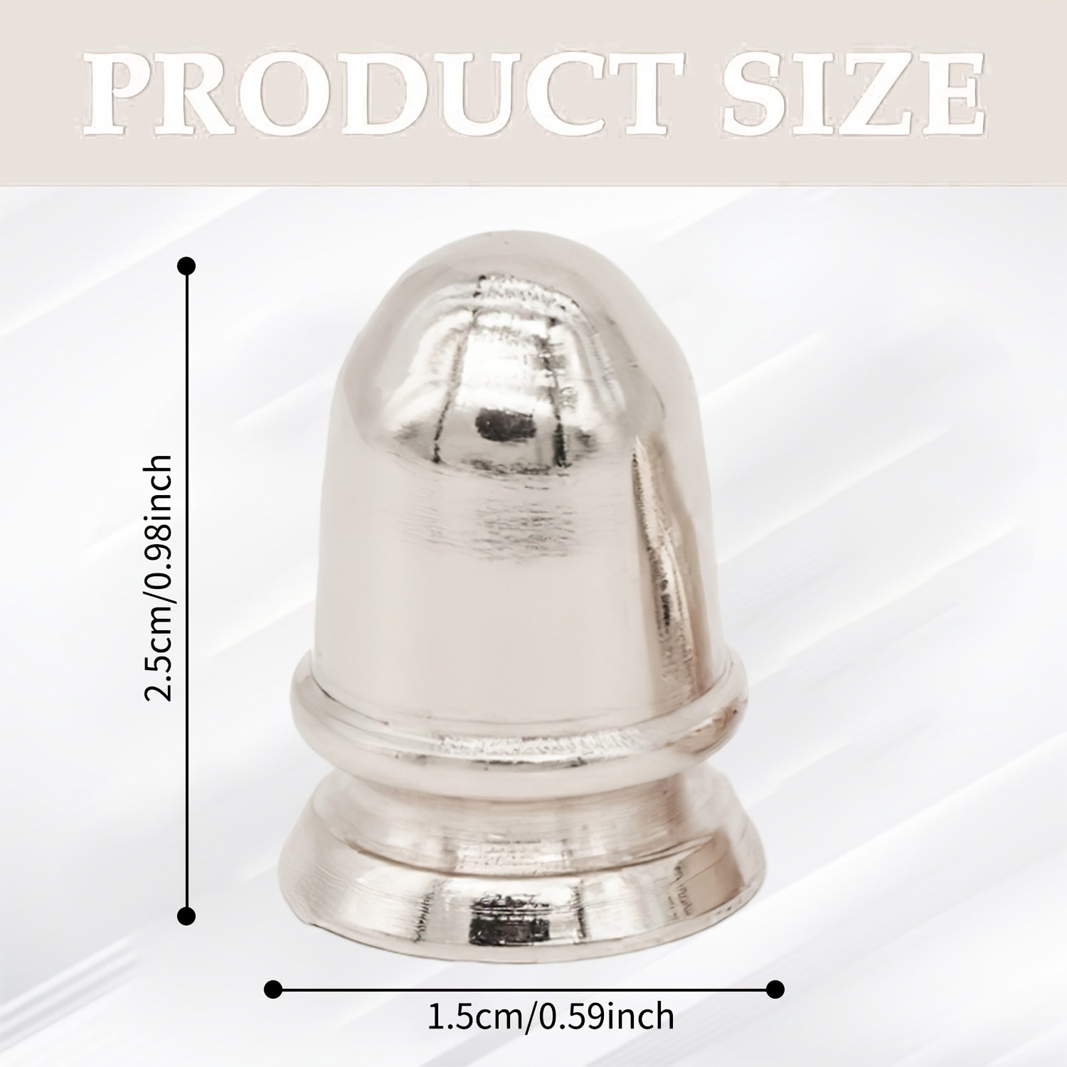 Zarif qattiq metall lampochka finiali qopqog'i, 1/4" ip bilan zamonaviy va ishonchli lampochka soyasi ulanishi uchun. Silliq silliq qoplama va oson burama o'rnatish.