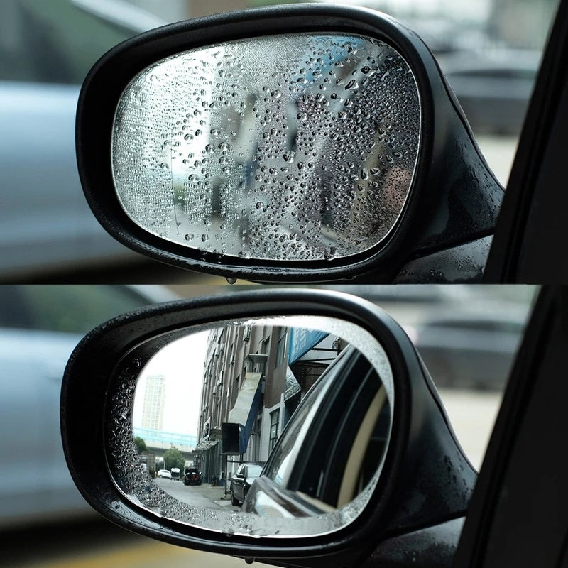 Car Rearview Mirror Anti-Fog Anti-Rain Film Protector 2pcs Clear Auto Accessory