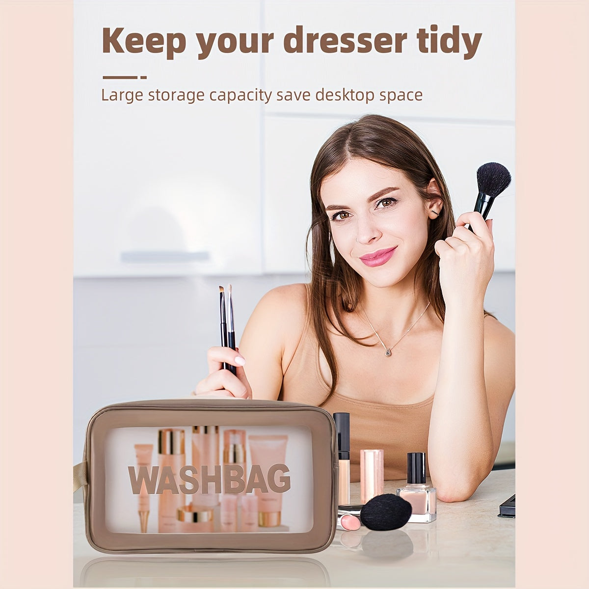 51-Piece Makeup Tool Set with Brushes Sponges Puffs and Accessories for Normal Skin