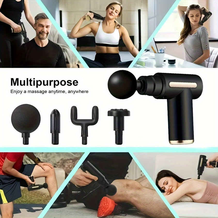 Yangi yangilangan mini massaj quroli orqa va bo'yin mushaklarini bo'shashtirish uchun, zamonaviy va ko'chma dizayn.