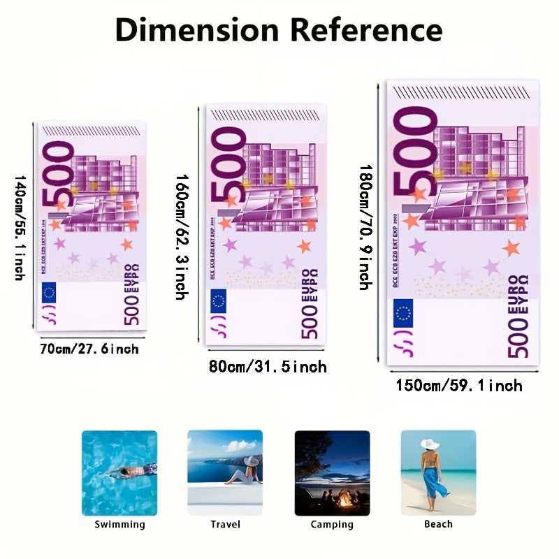 Beach Towel Absorbent Quick-Drying Lightweight Soft for Beach Swimming Camping Travel