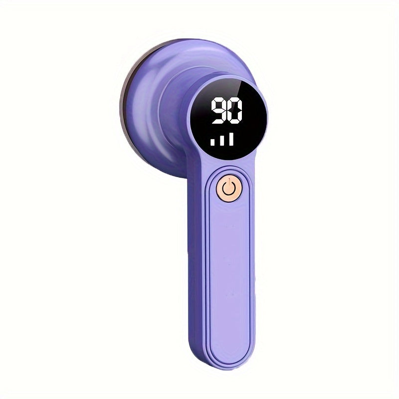 Raqamli ko'rsatkich, ikki himoya va litiy batareyasi bilan jihozlangan portativ mato qirqish mashinasi, kiyim va mebellardan to'kintilar va pillalarni olib tashlash uchun.