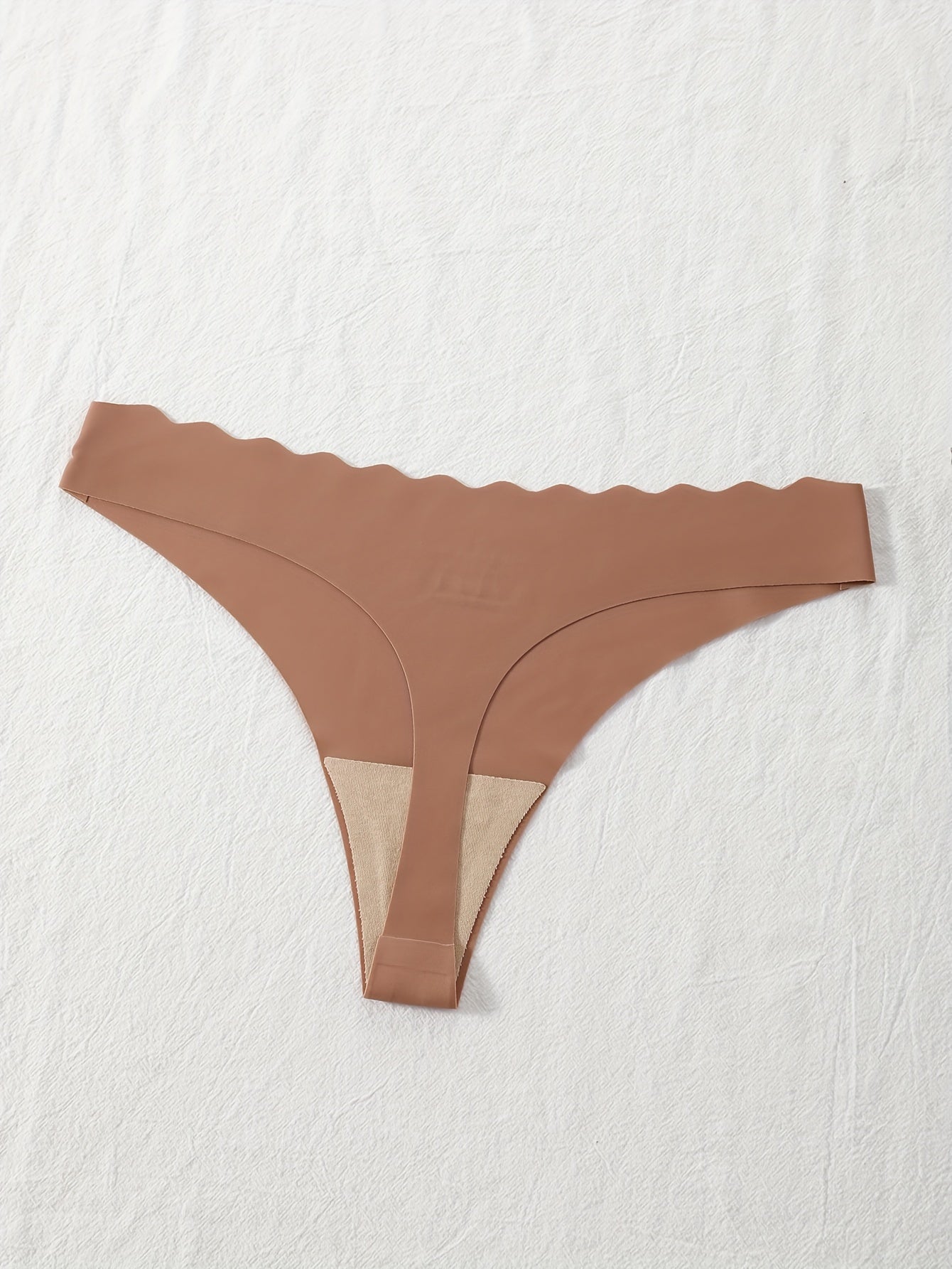 Women's Thong Panties Set 8 Pack Breathable Nylon Blend Seamless Low-Rise Medium Support