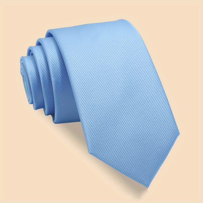 Erkaklar uchun oddiy rangli galstuk, ish kiyimlari va maktab formasi uchun