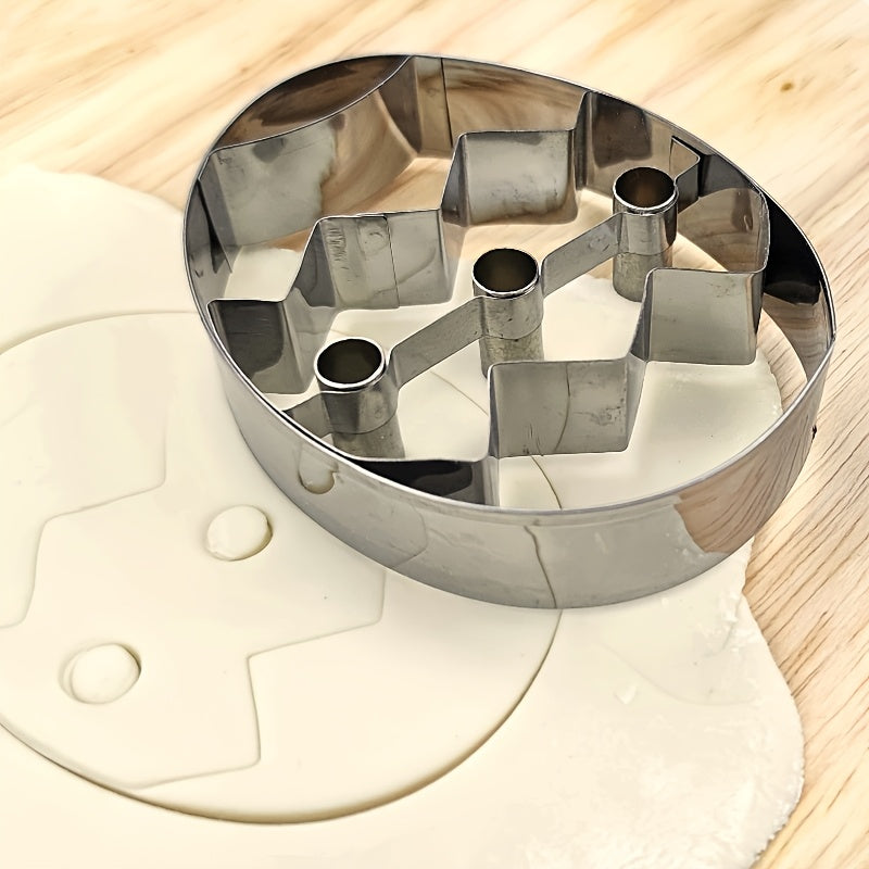 Easter Cookie Cutter Stainless Steel Egg Mold for Baking and Clay Sculpting