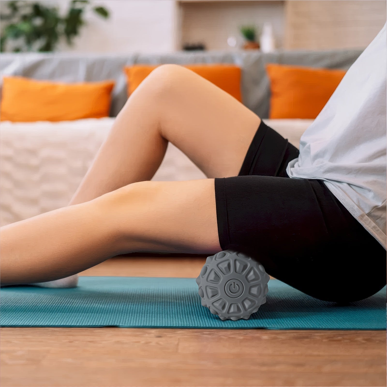 Shahar fitnessi uchun mini tebranish massaj to'pi, qo'llar, oyoqlar, son va qorinni bo'shatish uchun ideal.