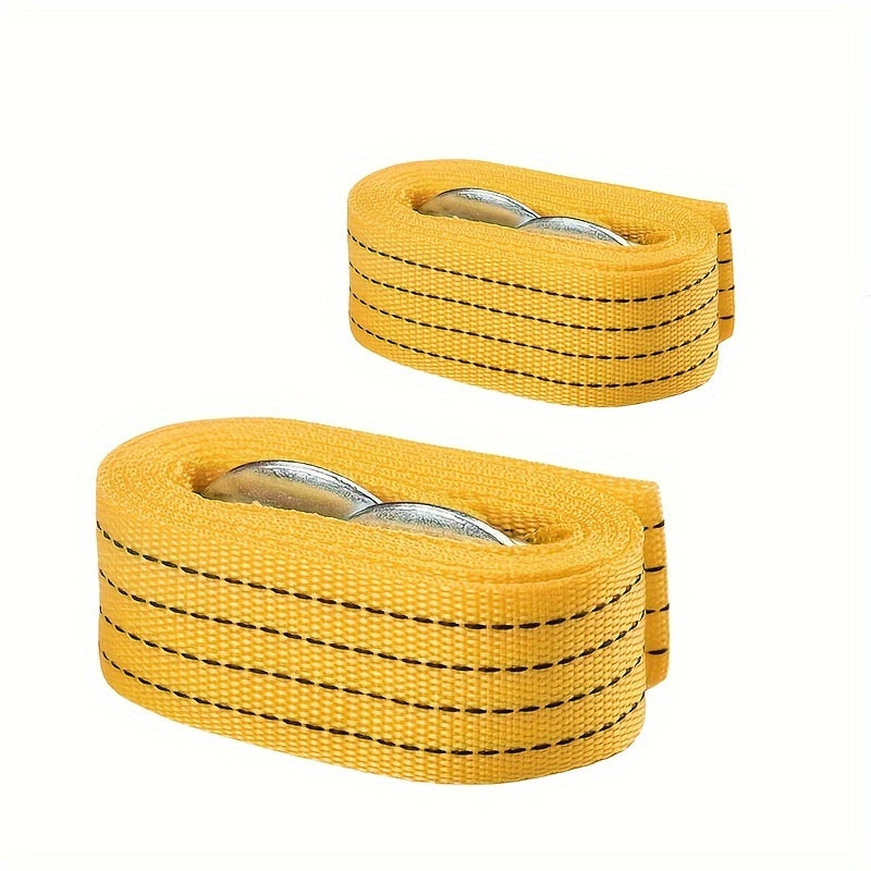 Cuerda de remolque de alta resistencia de 3.96 m de poliamida con ganchos antideslizantes para recuperación de vehículos