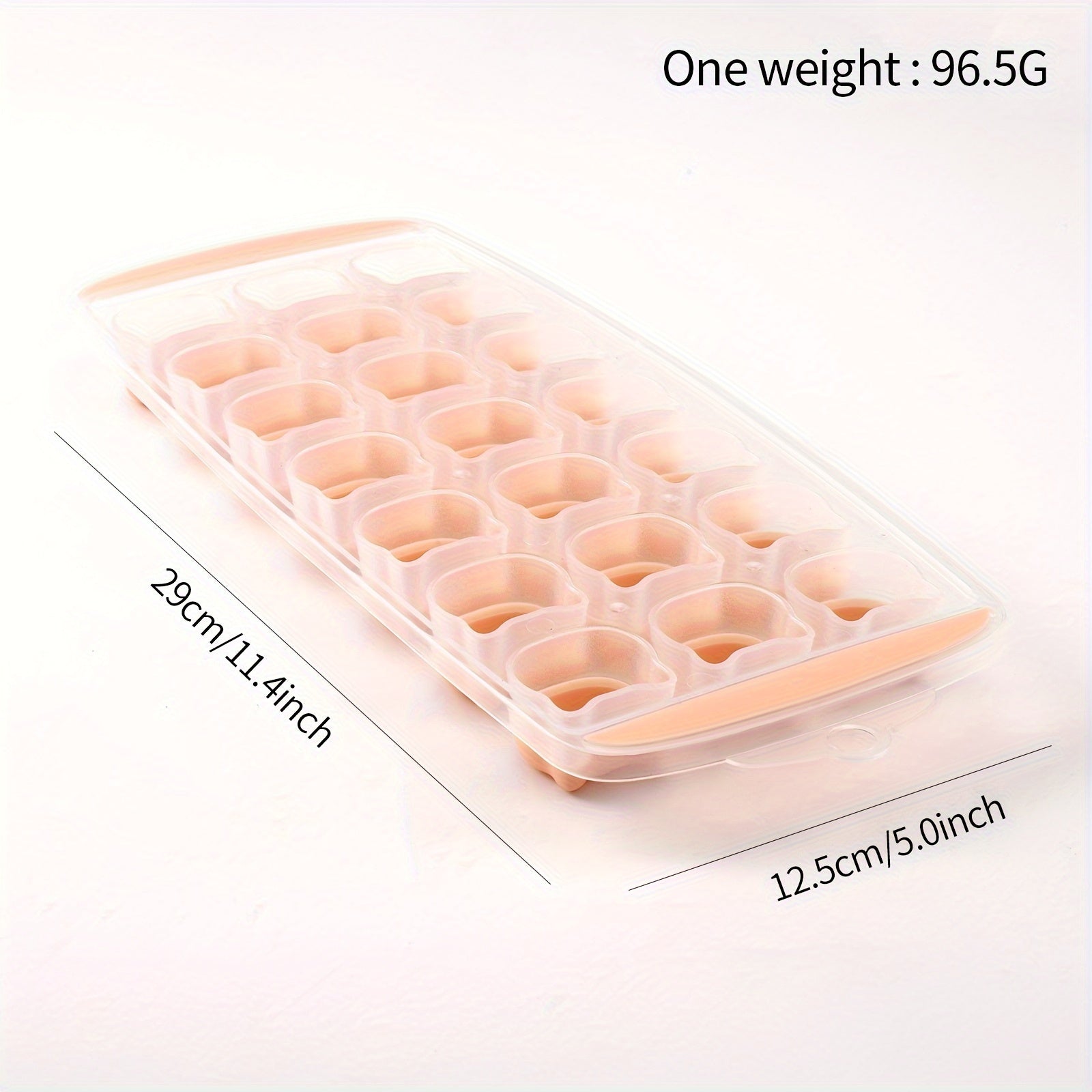 Cute Cat-Shaped Silicone Ice Cube Tray for Indoor Use, Orange