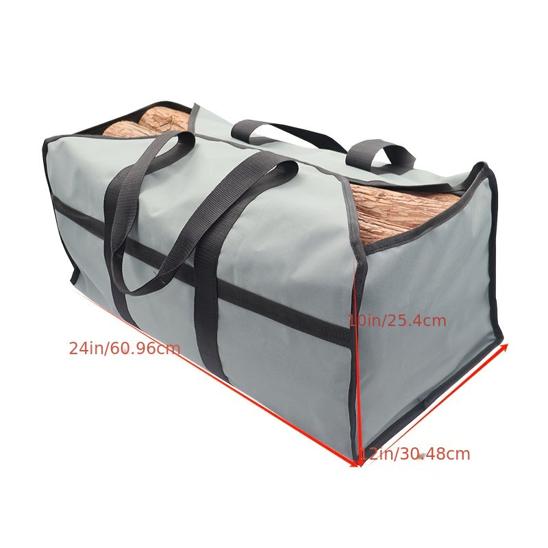 Portable Firewood Carrier 600D Oxford Fabric for Storing and Transporting Logs