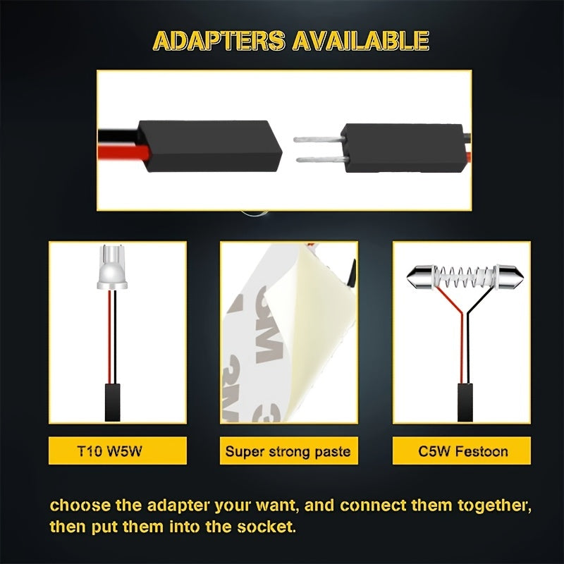 Bombilla LED C10W T10 W5W 12V 6500K Blanco Interior Luz de cúpula del maletero